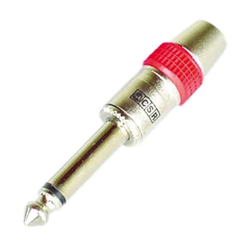 Plugue P-10 Mono CSR L-153 Niquel para Guitarra PM - CSR