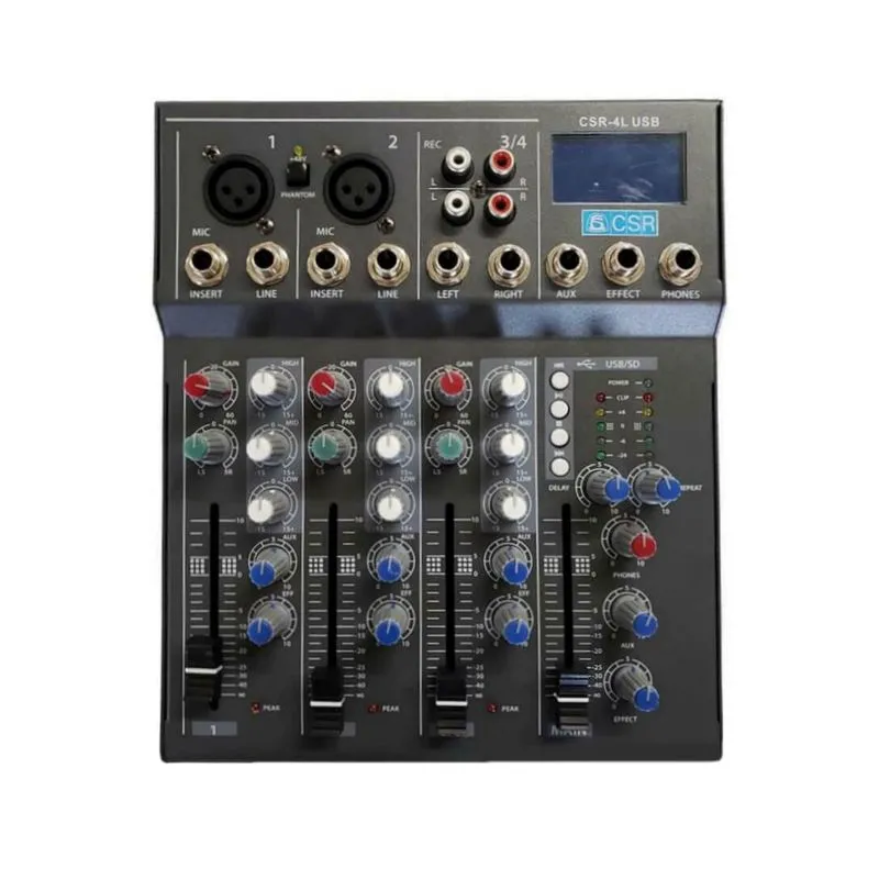 Mesa de Som Analógica 4 Canais CSR-4L UBS (110V)