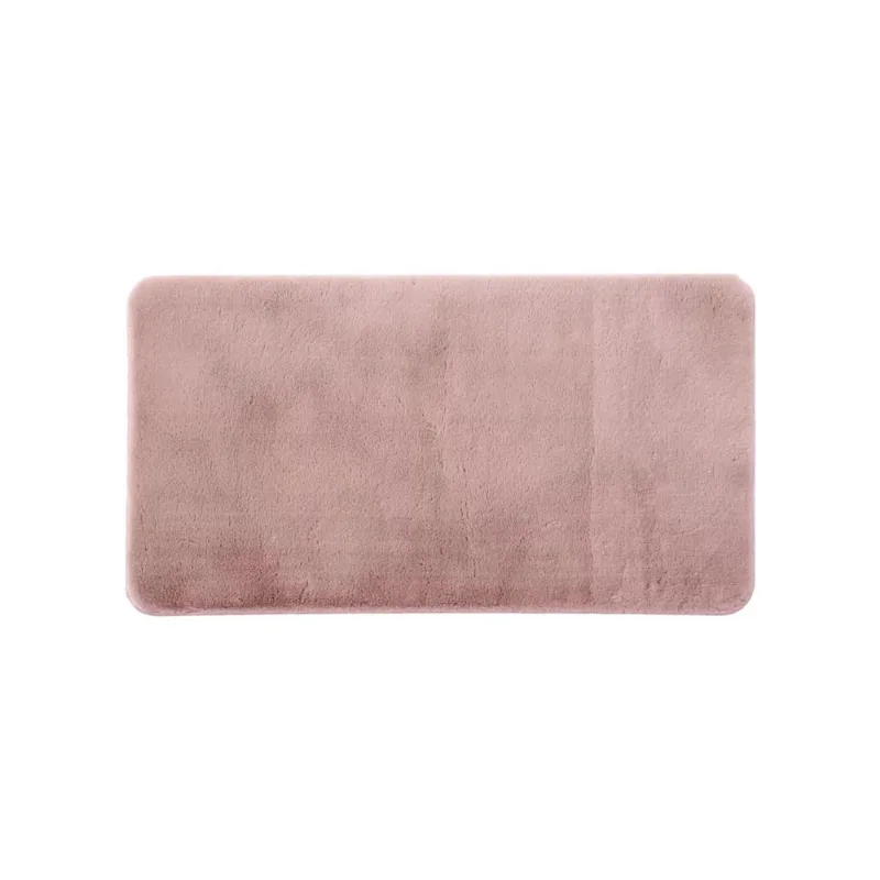 Tapete Passadeira Pele De Coelho Melody 50X120Cm Rosa