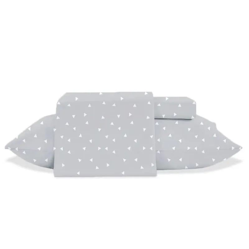 Jg lençol 4PC casal queen toque de seda cnz jolitex 300 fios