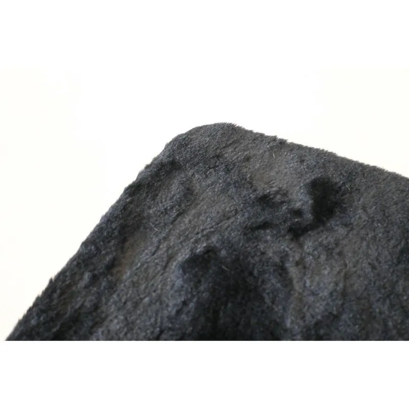 Tapete Pele De Coelho Antiderrapante Melody 200X250 Preto