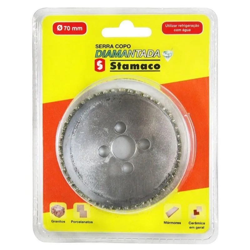 Serra Copo Diamantada 70mm - 1904 - Stamaco Serra Copo Diamantada 70mm Stamaco 1904