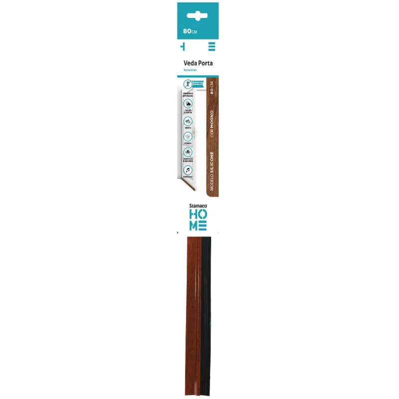 Veda Porta 80 cm Rodo Silicone Mogno Stamaco Home 7616
