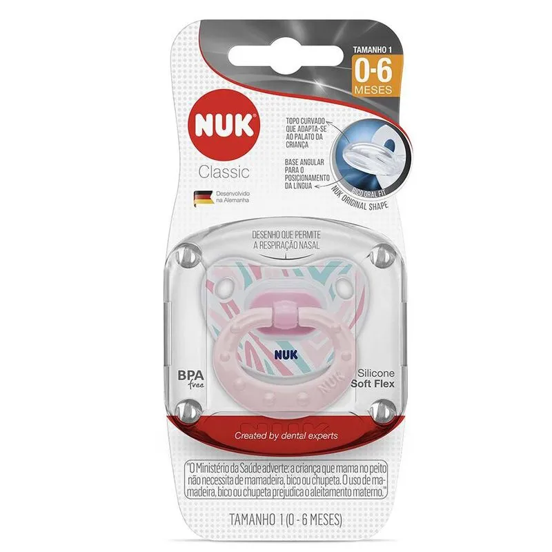 Chupeta Nuk Silicone Decorada Box Mix