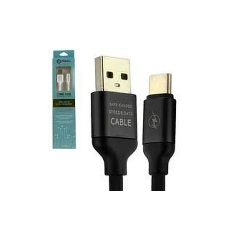 Cabo Usb Tipo C 1.20 Metros Preto Cb-tpc-67 Shinka