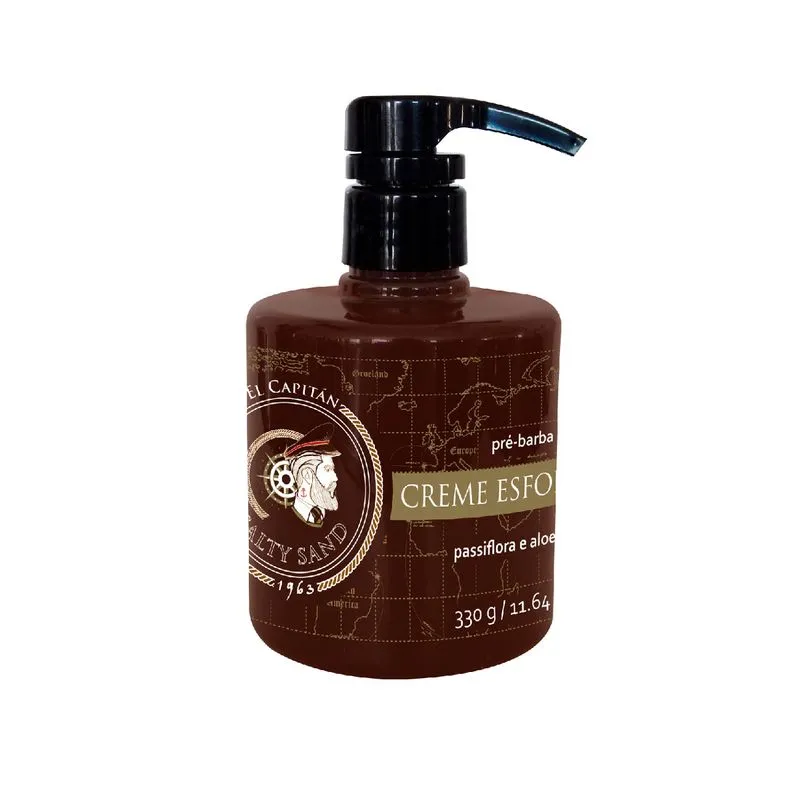 Creme esfoliante facial masc Salty Sand 300g El Capitán