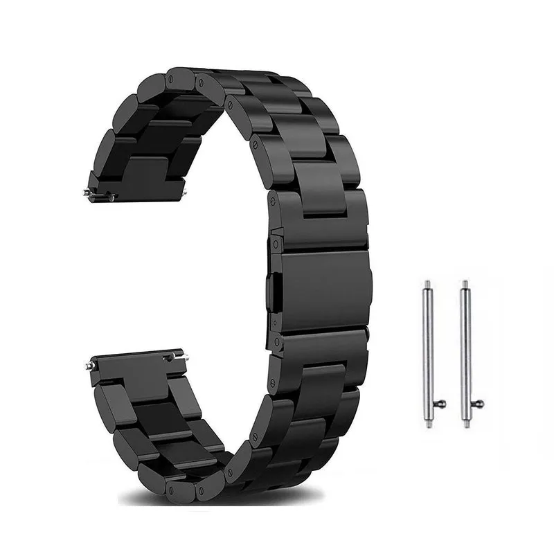 Pulseira 24Mm Aço Inox Elos Com Pinos Engate Rápido