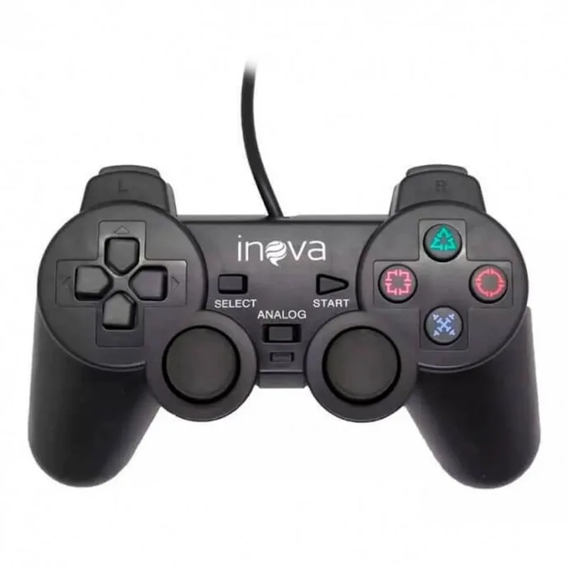 Controle Dual Shock Playstation 2 Preto CON-8302 -Inova