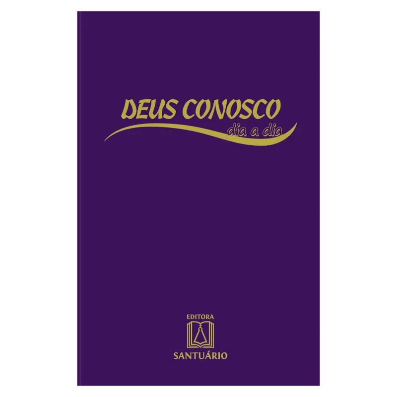 Capa Roxa Para Livro Deus Conosco Dia A Dia Convencional
