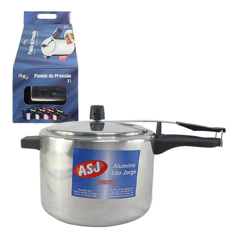 Panela Pressão 7 L Polida Classic Segurança Inmetro