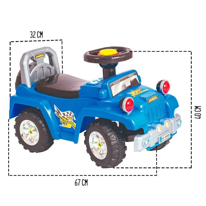 Andador Quadriciclo Jipe Advancer Azul 1301 - Unitoys