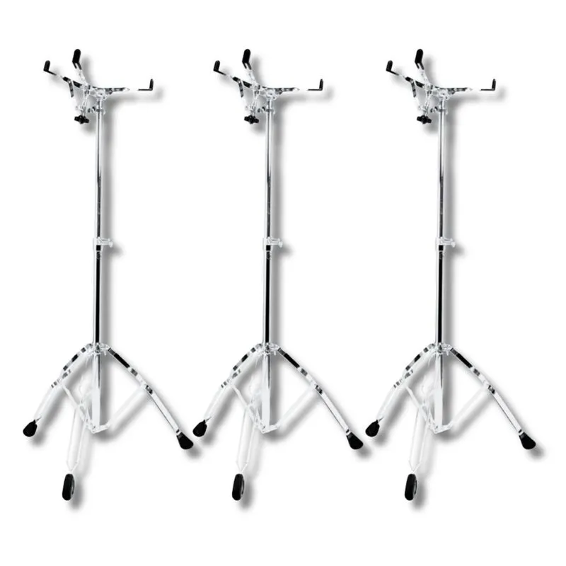 Kit 3 Estante De Caixa Alta Bateria E Percussão Pé Duplo S2s