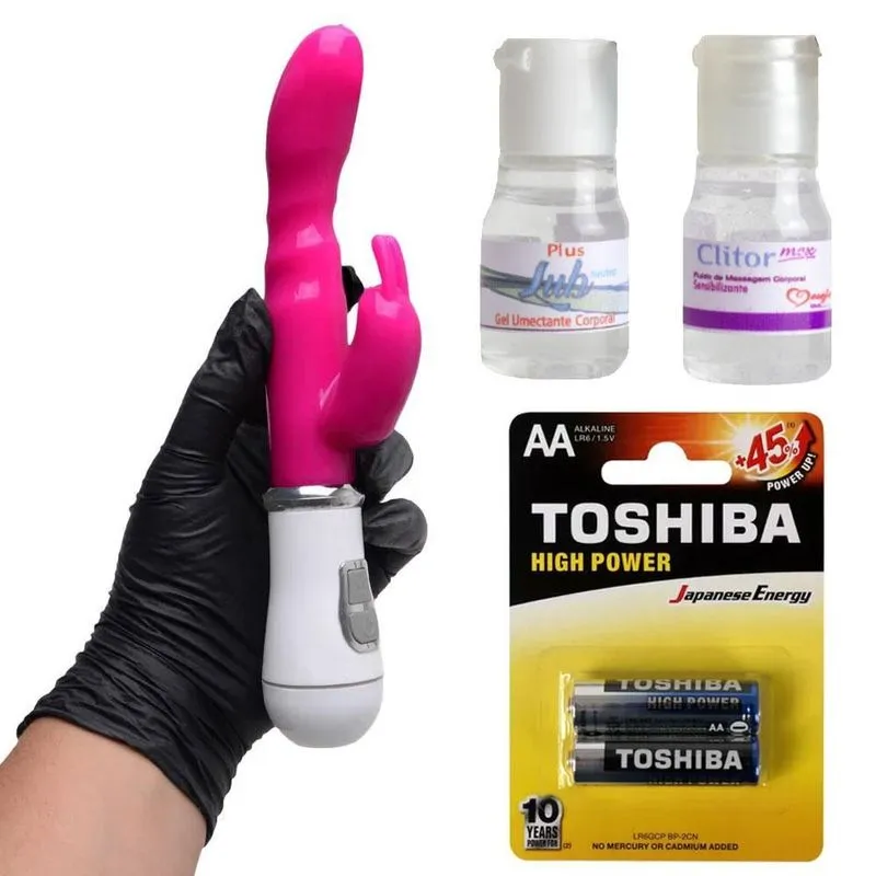 Vibrador Ponto G Silicone Estimulador Coelho 12 Vibrações