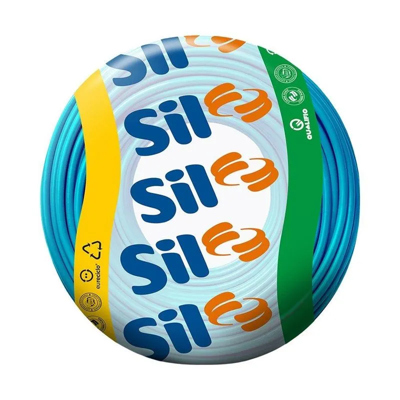 Cabo Flexível Sil 35mmx100m Rolo 750v Azul