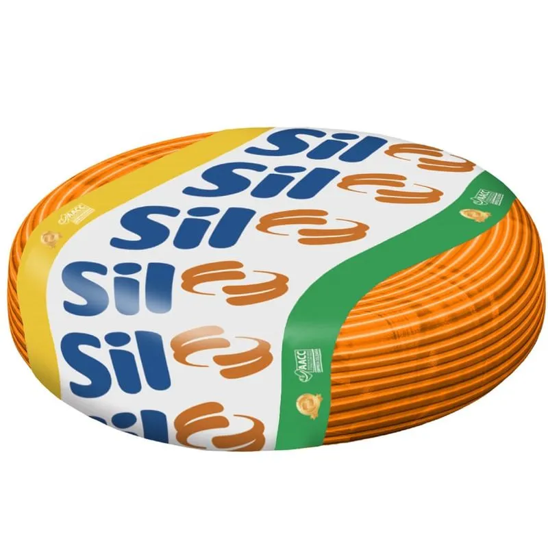 Cabo Flexsil 750 Volts De 1,00 Mm Laranja Com 100 Metros - 00003.016.017.1.06 - Sil Sil