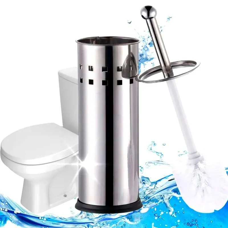 Escova Sanitária Limpar Vaso Sanitário Tipo Aço Inox