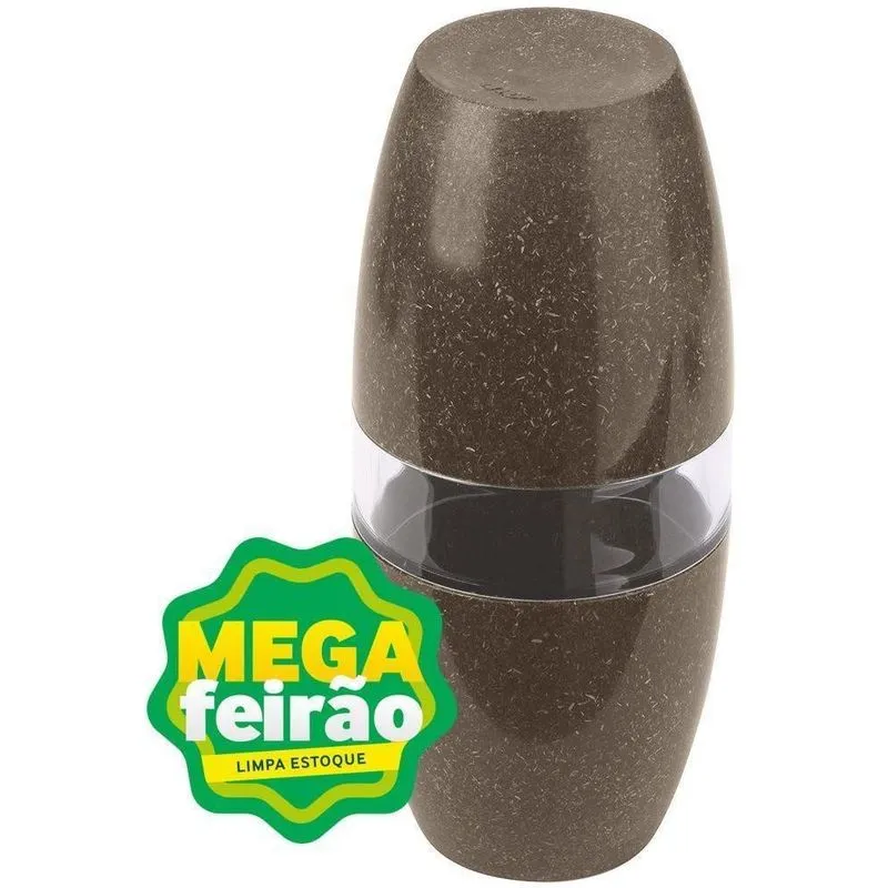 Porta Escova de Dente PEV502 com Tampa Marrom em Plástico Eco Cana OU