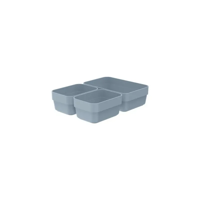 Conjunto Organizadores de Gaveta Logic Mini/P Azul Glacial Ou