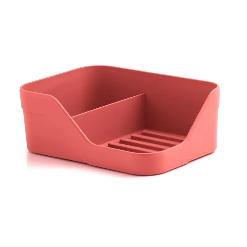Organizador de pia Trium vermelho duplo Ou martiplast