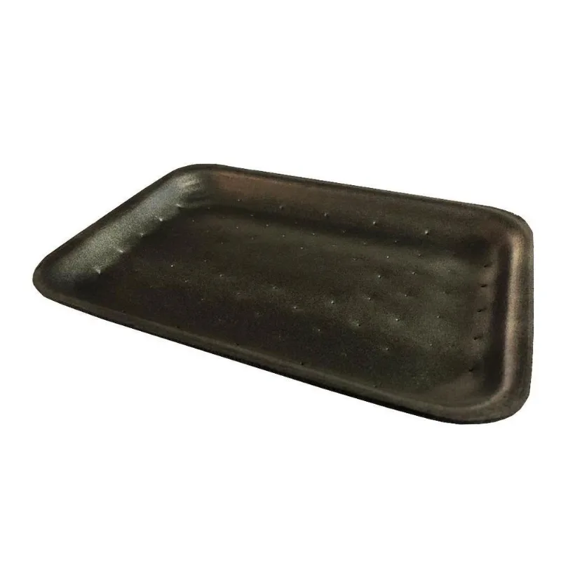 Bandeja De Isopor Absorvente Preta B03 Rasa (c20) 400un