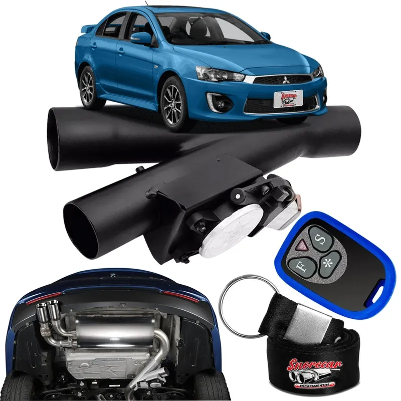 Difusor de Escapamento Esportivo Preto - Mitsubishi Lancer