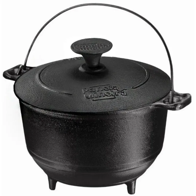 Panela Alteza Tripé Com Arco e Tampa de Ferro 26x26cm 7L