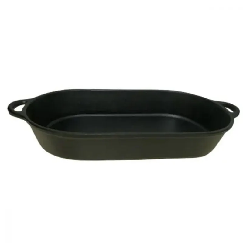 Rechaud Assadeira Oval Grande De Ferro 48x26,5x8,5 Cm
