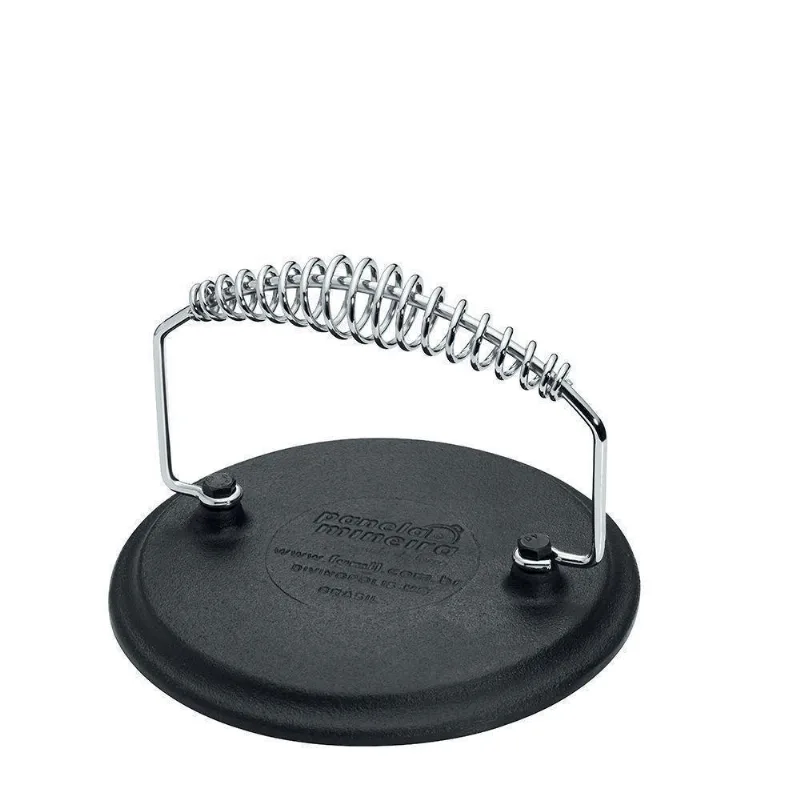 Prensador De Hamburguer Redondo Com Alça Espiral 18x10 Fumil