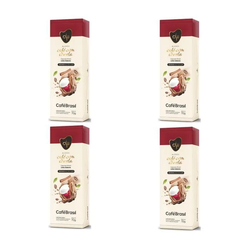 Kit 40 Cápsulas Café Com Canela Café Brasil