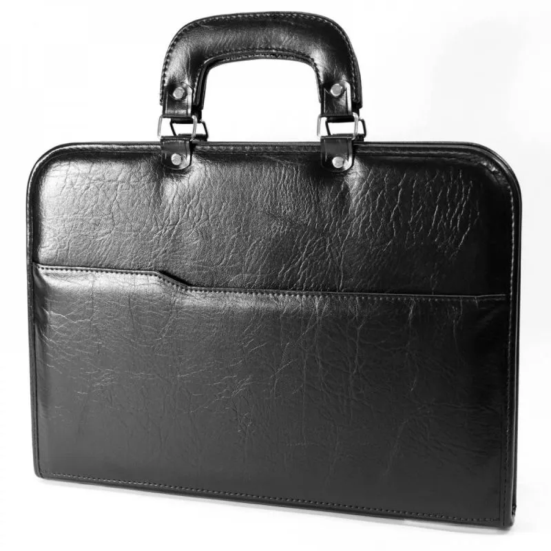 Maleta Executiva em Couro Sintético para Notebook 15 Polegadas - 1567 Preto