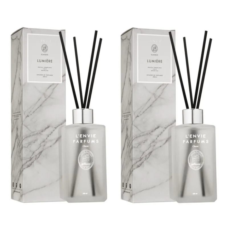 Kit 02 Difusores de Perfume Lumiere 250ml Classic Lenvie