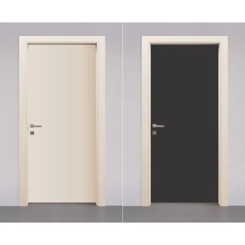 Adesivo Envelopamento Decorativo De Porta Lisa Preto Fosco