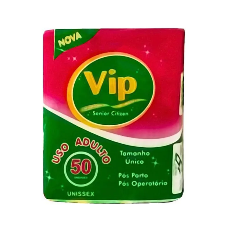 Absorvente Geriatrico Vip Tamanho Único Contendo 50 Unid.