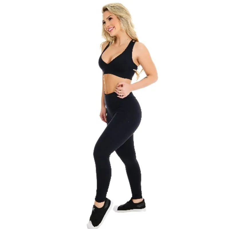 Calça Legging Empina Bumbum Sem Transparência Cintura Alta