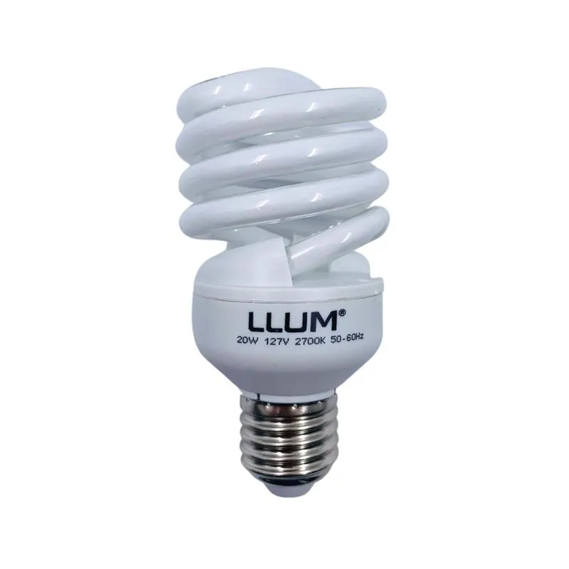 Lâmpada Led Espiral Leitosa 20w Branco Quente 110V