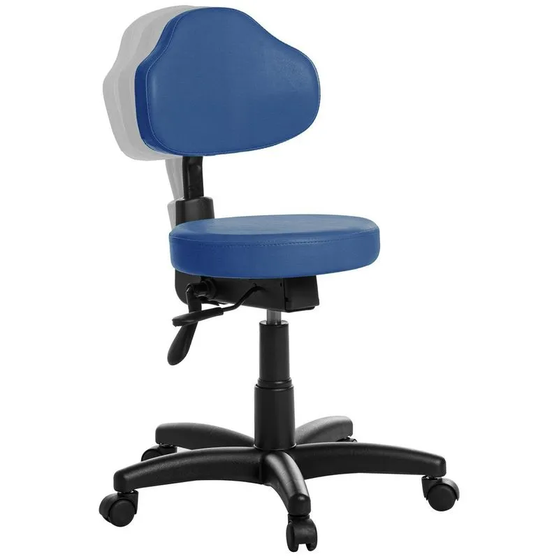 Mocho Ergonômica Estética Dentista Plus Rce Azul