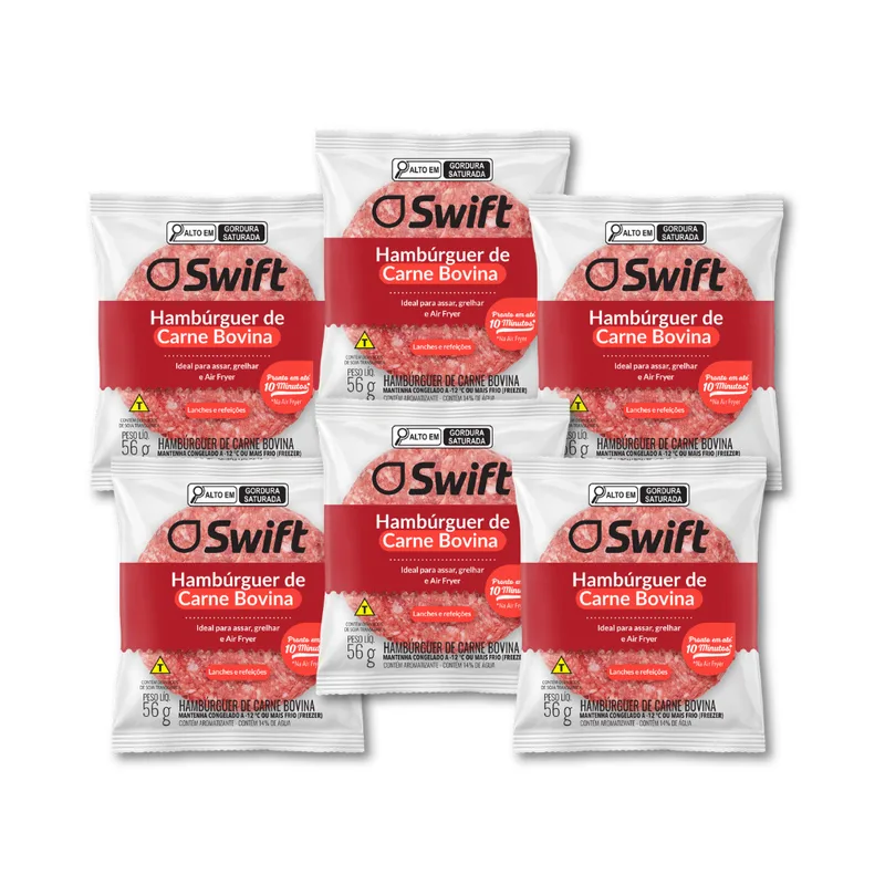 36 Hambúrgueres Bovino Swift 56g