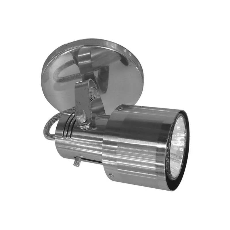 Spot de Sobrepor em Alumínio para 1 Lâmpada 60w 110v Polido E Lixado