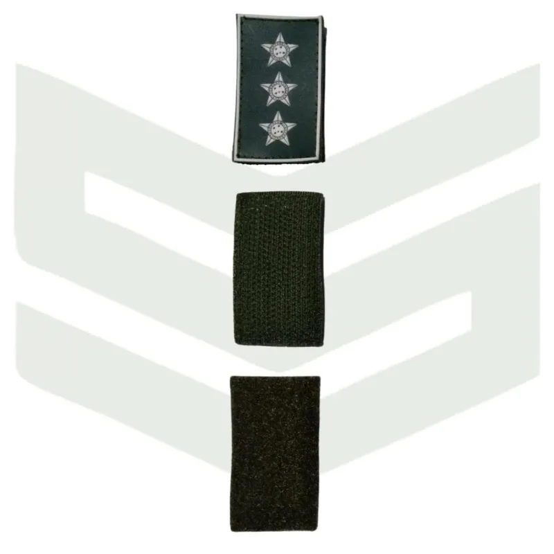 Emborrachado Divisa Capitão Gola Exercito Militar Padrão Rue
