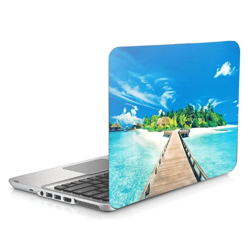 Skin Adesivo Protetor para Notebook 15” Praia Paradisíaca d2
