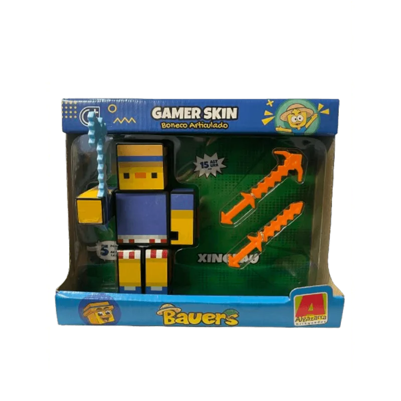 Boneco Xinglau Youtuber 15cm com 3 Acessórios - Algazarra