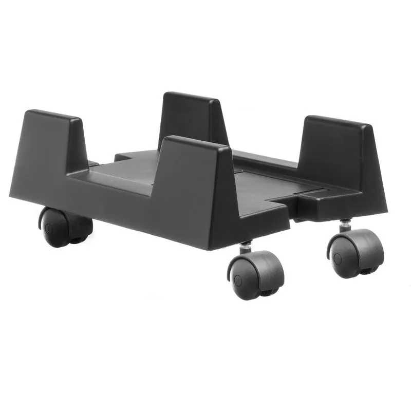 Suporte Para Cpu Ajustável Com Rodízios - Preto