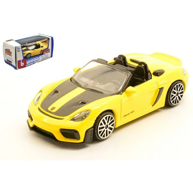 Porsche 718 Spyder RS Amarelo 1/43 Street Fire Burago 30472