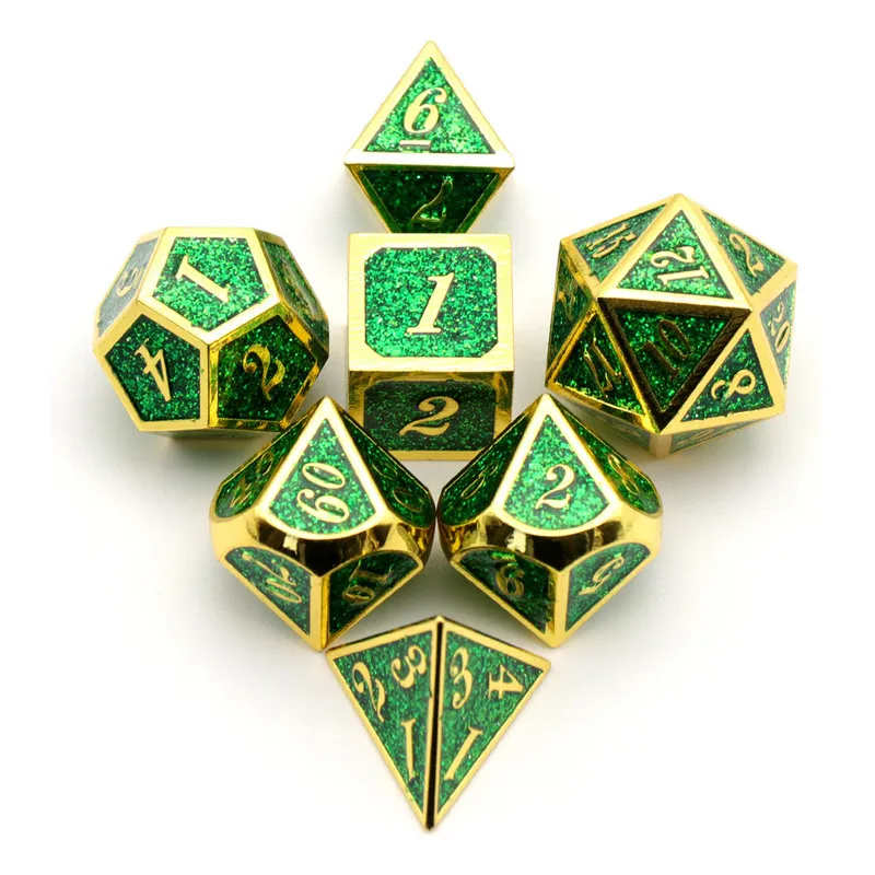 7 Peças De Rpg De Tabuleiro De Dados Multifacetados