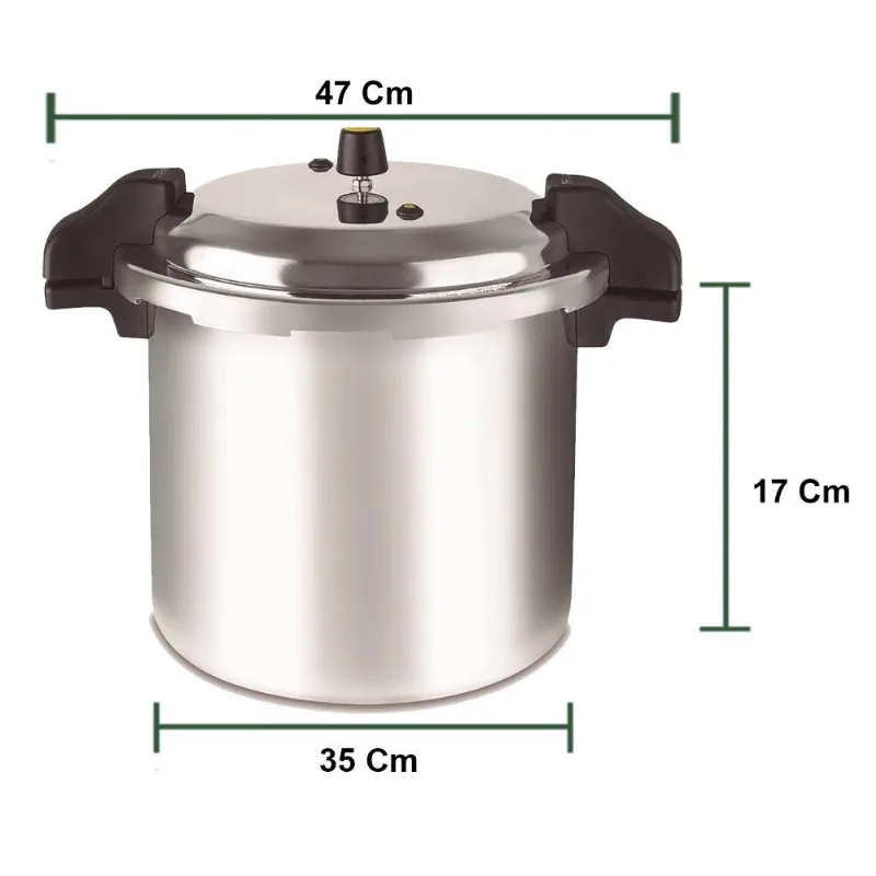 Panela Pressão Industrial 21 L Polida Fechamento Externo