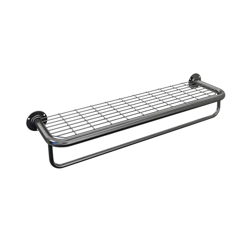 Arara De Parede Com Tela 90 Cm Preto