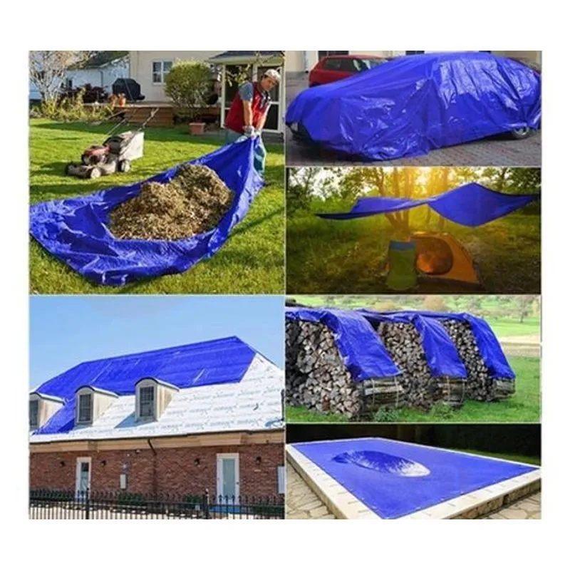 Lona Camping Azul Impermeável Multi Uso 75g 6x4 Starfer