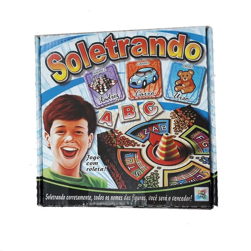 Jogo Educativo Soletrando Com Roleta Pedagógico Cartas