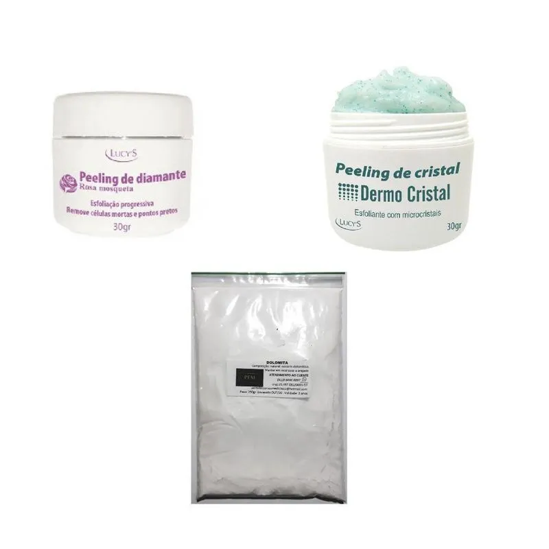 Peeling De Cristal E Peeling De Diamante Com Dolomita