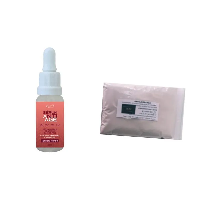 Sérum Antiage E Argila Branca 50g Para Combater Rugas